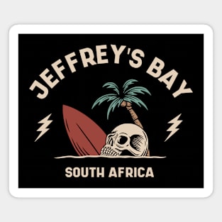 Vintage Surfing Jeffrey's Bay, South Africa Magnet